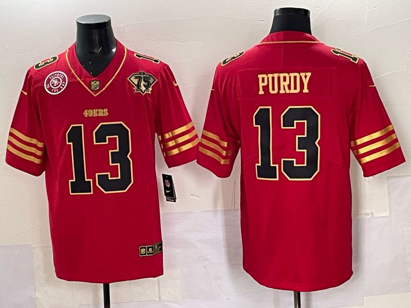 Men Nike San Francisco 49ers #13 Purdy red Limited NFL 2025 Jersey 0058->san francisco 49ers->NFL Jersey